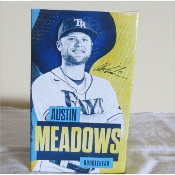 Austin Meadows Tampa Bay Rays Baseball MLB Tropicana Stadium Bobblehead … - Picture 6 of 8
